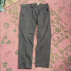 Haggar H26 Trademark Brand Men's Gray Pants 33 X 30